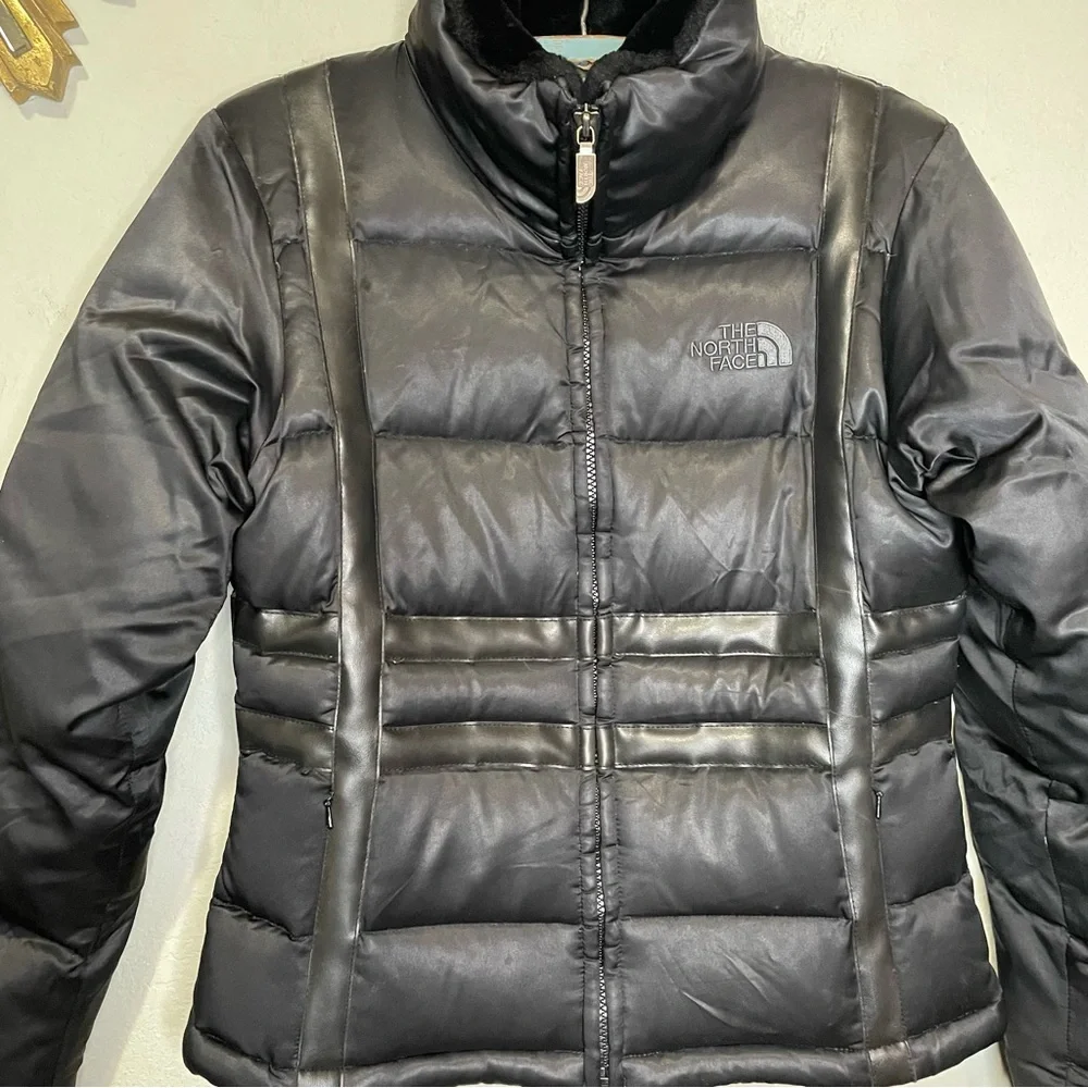 The North Face Black Puffer Jacket Vintage - Picture 6 of 16